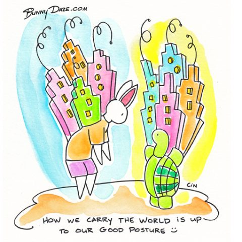 How we carry the world is up to our good posture :)