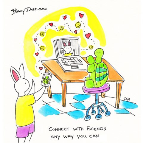 Connect with friends any way you can