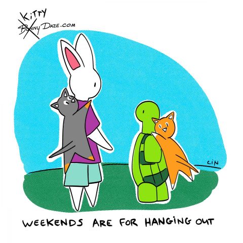 Weekends are for hanging out :)